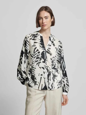 Bluzka z kołnierzem z lamówką comma