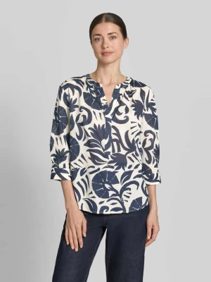 Bluzka z kołnierzem z lamówką i rękawem o dł. 3/4 Oui