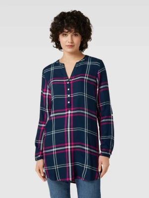 Bluzka z kołnierzem z lamówką montego