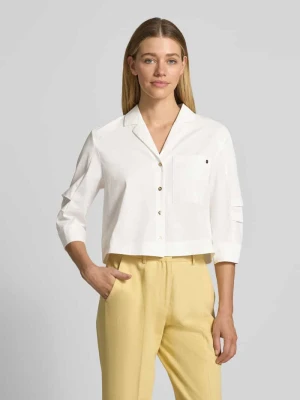 Bluzka z kołnierzem z połami i rękawem o dł. 3/4 Marc Cain