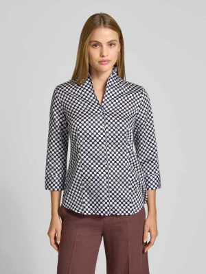 Bluzka z kołnierzykiem koszulowym i listwą guzikową Eterna