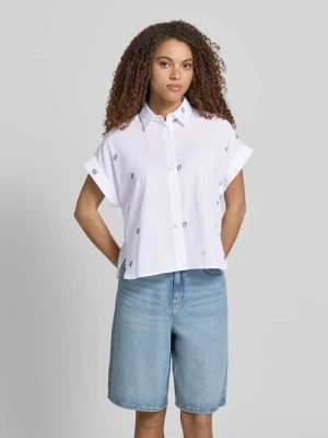 Bluzka z kołnierzykiem koszulowym i listwą guzikową JAKE*S STUDIO WOMAN