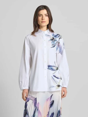 Bluzka z kołnierzykiem mao i zapięciem na guziki Marc Cain