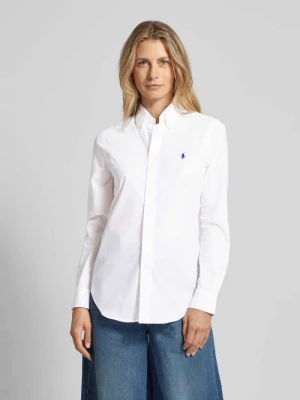 Bluzka z kołnierzykiem typu button down Polo Ralph Lauren