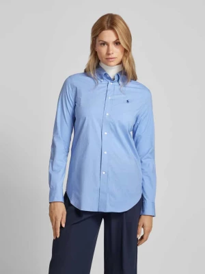 Bluzka z kołnierzykiem typu button down Polo Ralph Lauren