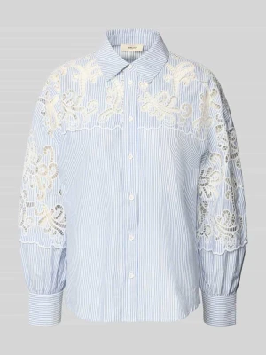 Bluzka z koronką o kroju regular fit model 'LETICIA' SUNCOO PARIS