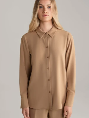 Bluzka z krepy w kolorze jasnobrązowym Joop