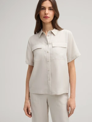 Bluzka z krótkim rękawem Birte w kolorze szarobeżowym Joop