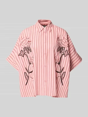 Bluzka z krótkim rękawem o kroju oversized z czystej bawełny model 'JONKOE' Essentiel Antwerp