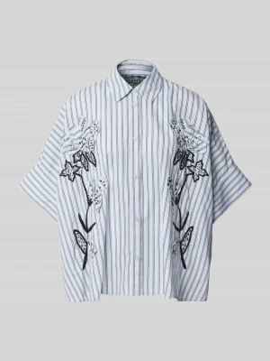 Bluzka z krótkim rękawem o kroju oversized z czystej bawełny model 'JONKOE' Essentiel Antwerp