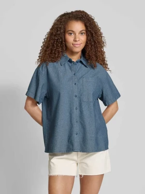 Bluzka z krótkim rękawem o kroju relaxed fit z czystej bawełny model ‘MIA’ Pieces