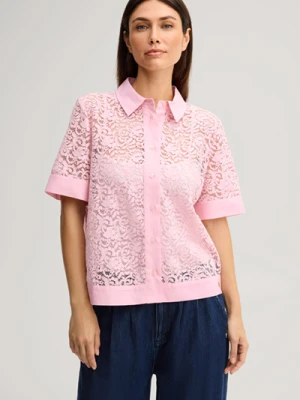 Bluzka z krótkim rękawem w kolorze rosa JOOP!