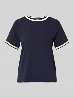 Bluzka z krótkim rękawem w kroju regular fit z okrągłym dekoltem Christian Berg Woman Selection