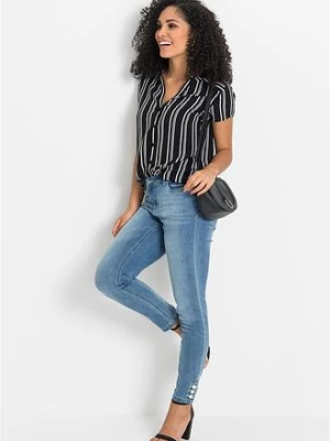 Bluzka z krótkim rękawem z czystej wiskozy bonprix