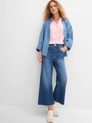 Bluzka z krótkim rękawem z lejącej wiskozy bonprix