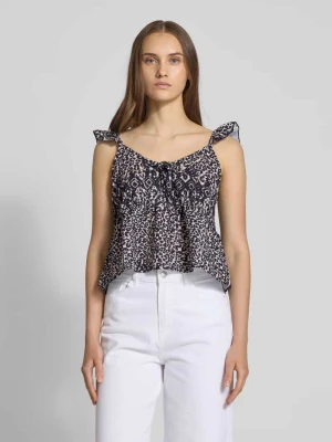 Bluzka z kwadratowym dekoltem model ‘AIDA’ Noisy May