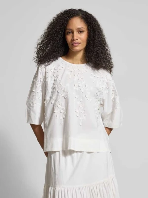 Bluzka z kwiatową ozdobną aplikacją JAKE*S STUDIO WOMAN