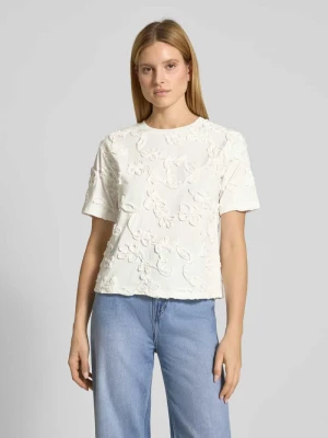 Bluzka z kwiatowymi ozdobnymi aplikacjami JAKE*S STUDIO WOMAN