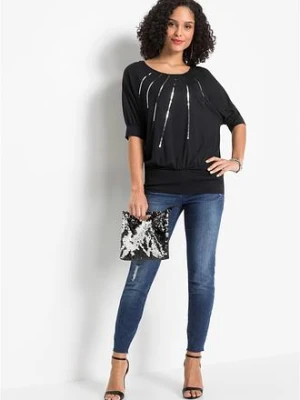 Bluzka z lejącej mieszanki wiskozy bonprix