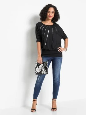 Bluzka z lejącej mieszanki wiskozy bonprix