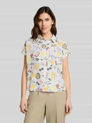 Bluzka z lnu i wiskozy o kroju loose fit Tom Tailor