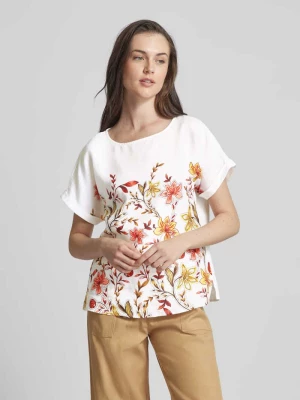 Bluzka z lnu z kwiatowym wzorem Christian Berg Woman