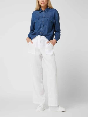Bluzka z lyocellu stylizowanego na denim model ‘Vivian’ BRAX