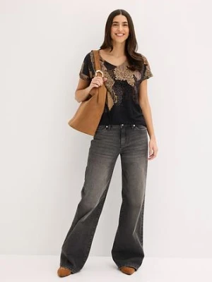 Bluzka z miękkiej mieszanki wiskozy bonprix