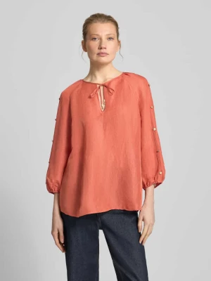Bluzka z mieszanka lnu z ozdobne guziki Marc Cain