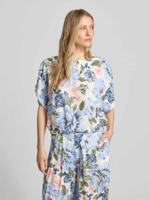 Bluzka z mieszanka wiskozy z dekolt w łódkę Oui