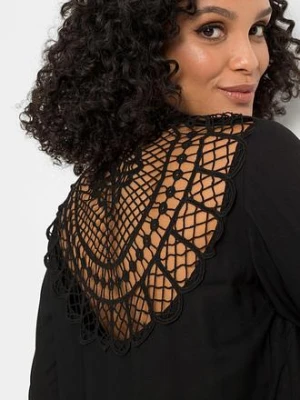 Bluzka z mieszanki bawełny i wiskozy bonprix