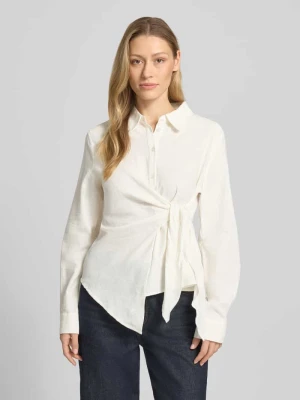 Bluzka z mieszanki lnu i wiskozy z wiązanym detalem GUIDO MARIA KRETSCHMER WOMAN