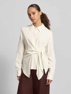 Bluzka z mieszanki lnu i wiskozy z wiązanym detalem GUIDO MARIA KRETSCHMER WOMAN