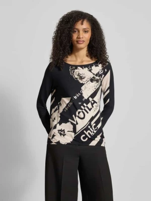 Bluzka z mieszanki wiskozy i elastanu z długim rękawem i okrągłym dekoltem Betty Barclay