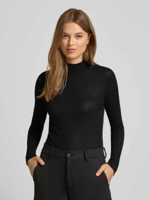 Bluzka z mieszanki wiskozy z długim rękawem i stójką Rich & Royal