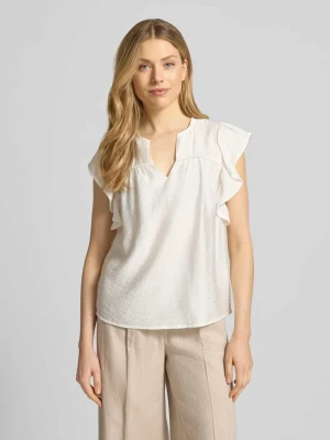 Bluzka z mieszanki wiskozy z falbanami model 'HETTA' Ichi