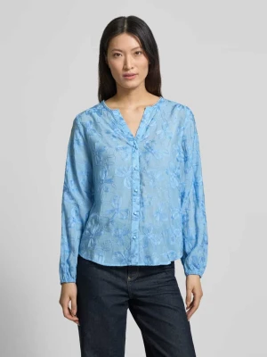 Bluzka z mieszanki wiskozy z listwą guzikową model „Randy” FREE/QUENT