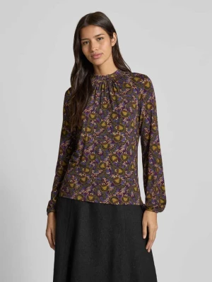 Bluzka z mieszanki wiskozy ze stójką Christian Berg Woman