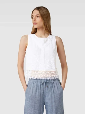 Bluzka z obszyciem koronką Apricot