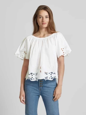 Bluzka z obszyciem koronką model ‘LELAIF’ Lauren Ralph Lauren