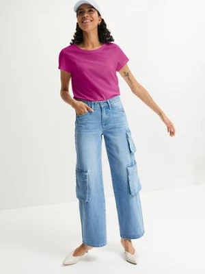 Bluzka z okrągłym dekoltem (5 szt.) bonprix