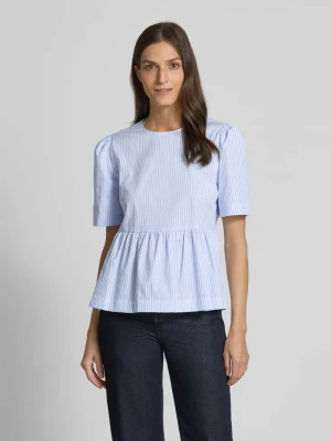 Bluzka z okrągłym dekoltem i zapięciem na guzik Rich & Royal