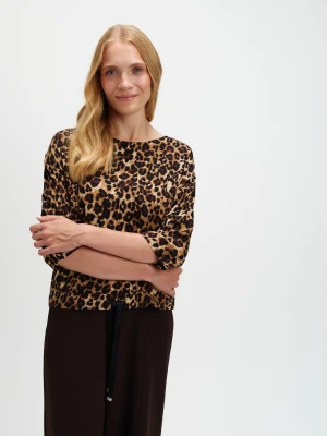 Bluzka z printem w panterkę Top Secret