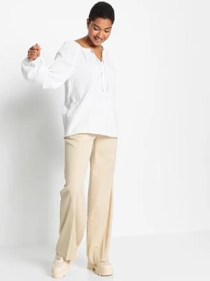 Bluzka z przewiewnego muślinu bonprix