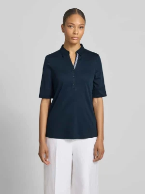 Bluzka z rękawem 1/2 i krótką listwą guzikową Eterna