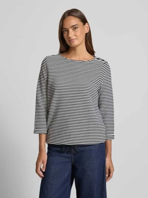 bluzka z rękawem o dł. 3/4 o kroju relaxed fit z mieszanki bawełny Tom Tailor