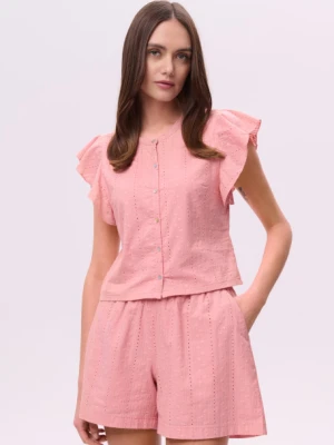 Bluzka z romantycznym ażurowym haftem Greenpoint