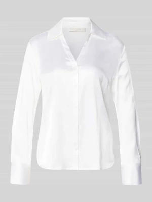 Bluzka z satyny z dekoltem w serek HERZENS