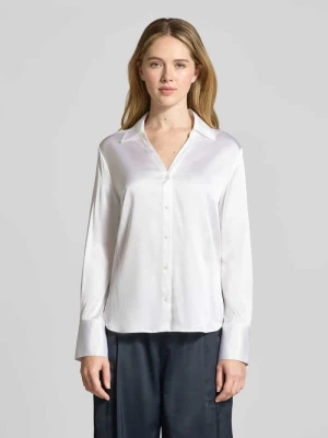 Bluzka z satyny z dekoltem w serek HERZENS