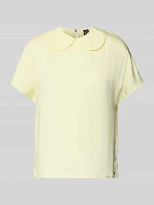 Bluzka z satyny z wykładanym kołnierzem Marc Cain